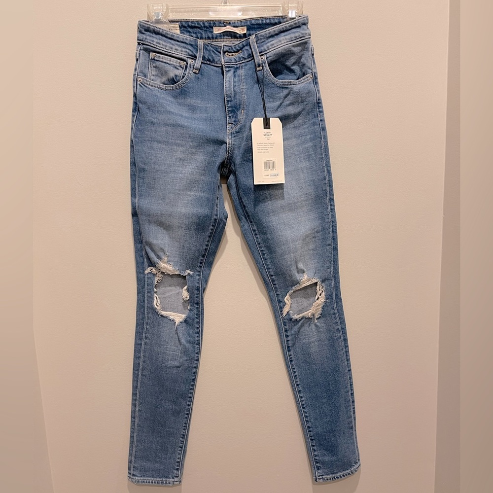 Levi’s high rise skinny distressed jeans 26 - Picture 2 of 6
